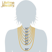 Load image into Gallery viewer, Lifetime Jewelry 5mm Rope Chain Necklace 24k Real Gold Plated for Men Women Teen (Gold, 18)