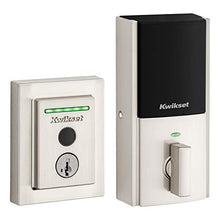 Load image into Gallery viewer, Kwikset Halo Touch Contemporary Square Wi-Fi Fingerprint Smart Lock No Hub Required featuring SmartKey Security in Satin Nickel (99590-003)