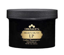Load image into Gallery viewer, Obenauf's Heavy Duty LP Leather Conditioner Natural Oil Beeswax Formula (4oz)