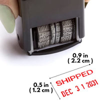 Load image into Gallery viewer, Self Inking Rubber Stamp, Phrase with Date, Refillable Office Supply Business Stamps (Expiration Date)