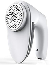 Load image into Gallery viewer, Sweater Fabric Shaver Lint Remover - Upgraded Fabric Defuzzer Rechargeable Electric Lint Fuzz Pills Remover with Quandruple Protection & 2 Replaceable 6-Leaf Blades, Trimmer Effectively Faster by 50%