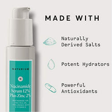 Load image into Gallery viewer, Niacinamide Serum 12% Plus Zinc 2% - 1oz, Vitamin B3, Minimize Pores, Balance Oil Production, Wrinkles, Fine Lines, Facial Serum with Niacinamide, Hyaluronic Acid & Vitamin E