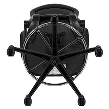 Load image into Gallery viewer, Flash Furniture Mid-Back Black Mesh Ergonomic Drafting Chair with Adjustable Foot Ring and Flip-Up Arms