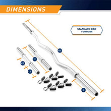 Load image into Gallery viewer, Marcy Standard Size Curl Bar and Dumbbell Handle Set with 6 Spring Collars SDC-10.1