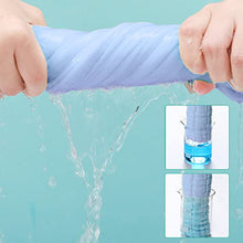 Load image into Gallery viewer, Muslin Baby Washcloths 100% Cotton Face Towels 10 Pack Wash Cloths for Baby 12x12in Soft and Absorbent Baby Wipes by Yoofoss (Blue)