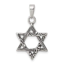 Load image into Gallery viewer, 925 Sterling Silver Jewish Jewelry Star Of David Pendant Charm Necklace Religious Judaica Fine Jewelry For Women Gifts For Her