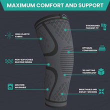 Load image into Gallery viewer, MODVEL Knee Braces for Knee Pain Women & Men - 2 Pack Knee Brace for Knee Pain Set, Knee Brace Compression Sleeve, Knee Braces for Knee Pain Meniscus Tear, ACL & Arthritis Pain Relief - Knee Sleeves