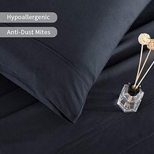 Load image into Gallery viewer, YANBING Twin Bed Sheets Set 3 Piece, Bed Sheet Set 1800 Brushed Soft Microfiber, 16 Inch Extra Deep Pocket, Wrinkle & Fade Resistant, Breathable, Hypoallergenic (Twin, Black)