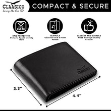 Load image into Gallery viewer, Wallet for Men’s - Genuine Leather Slim Bifold RFID Blocking Packed in Stylish Gift Box