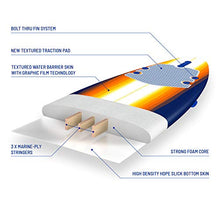 Load image into Gallery viewer, Wavestorm 8ft Classic Longboard Surfboard (Org Burst), AZ22-WSSF800-ORG