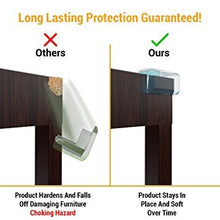 Load image into Gallery viewer, Clear Edge Bumpers (20-Pack) Corner Protectors for Baby Safety from Table Corners, Best High Resistant Furniture Corner Bumper, Child Proof Rubber Cabinet Cushion Cover, Plastic Covers