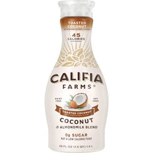Load image into Gallery viewer, Califia Farms - Almond Milk, Toasted Coconut, 48 Oz | Dairy Free | Soy Free | Plant Based | Nut Milk | Vegan | Non-GMO | 45 Calories | High Calcium