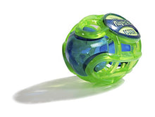 Load image into Gallery viewer, Tangle NightBall Glow in the Dark Light Up LED Football, Green with Blue