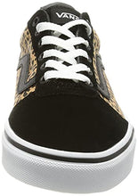 Load image into Gallery viewer, Vans Women's Low-Top Trainers Sneaker, Cheetah Black White, 8