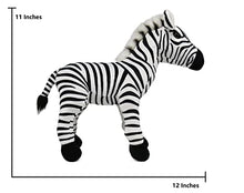 Load image into Gallery viewer, Zebra Stuffed Animal,Lifelike Plush Toy,11 Inches