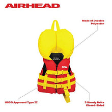 Load image into Gallery viewer, Airhead Infant's General Purpose Life Vest , Red