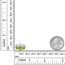 Load image into Gallery viewer, Gem Stone King Sterling Silver Round Green VS Peridot 3-Stone Women's Ring (2.35 Carat Gemstone Birthstone) (Size 7)