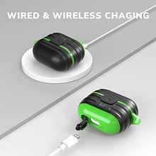 Load image into Gallery viewer, Airpods 3 Case Cover, Waterproof Airpods 3rd Generation Case with Keychain, KMMIN Hard TPU Protector for AirPod 3rd Gen,Wireless Charging Airpods Accessories for Men Women,Front LED Visible Light