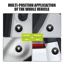 Load image into Gallery viewer, UGSHY 16 PCS Car Door Shock Absorber, Rubber Silicone Buffer Crash Pad, Sound Insulation Thickened Gasket, Universal Door Protection Device for Most Cars (Black #Skull)