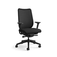 Load image into Gallery viewer, HON Nucleus Mesh Task Chair - Knit Mesh Back Computer Chair with Adjustable Arms, Black (HN1)