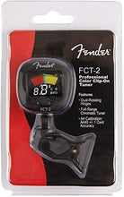 Load image into Gallery viewer, Fender FT-2 Professional Clip on Tuner for Acoustic Guitar, Electric Guitar, Bass, Mandolin, Violin, Ukulele, and Banjo