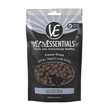 Load image into Gallery viewer, Vital Essentials Freeze-Dried Rabbit Bites Dog Treats - All Natural - Made & Sourced in USA - Grain Free - 2 oz Resealable Pouch