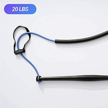 Load image into Gallery viewer, Bodygym Fitness Resistance Band, Exercise Bands, Home Gym Accessory, Handles, Physical Therapy, Home Workouts, Patented Soft-Foam Cushion and Hand Straps (Blue - 20lbs)
