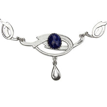 Load image into Gallery viewer, NOVICA Lapis Lazuli .925 Sterling Silver Pendant Necklace, 19.25" 'Art Nouveau'