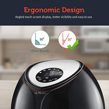 Load image into Gallery viewer, Ultrean 6 Quart Air Fryer, Large Family Size Electric Hot Air Fryers XL Oven Oilless Cooker with 7 Presets, LCD Digital Touch Screen and Nonstick Detachable Basket,UL Certified,1700W (Black)