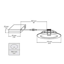 Load image into Gallery viewer, Bazz SLDSK6RGBTNWWF Slim Disk Smart Home Wi-Fi RGB LED Recessed Fixture Kit, Tunable, Dimmable, Alexa and Google Assistant Compatible, Damp Location, Energy Star, 6-in, White