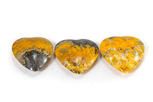 Load image into Gallery viewer, Bumblebee Jasper Puffy Heart- High Quality Healing 100% Natural & Authentic Stone | Reiki, Meditation & Spiritual Healing