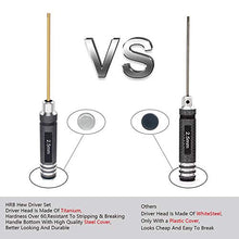 Load image into Gallery viewer, HRB 4pcs 1.5mm 2.0mm 2.5mm 3.0mm Hex Screw Driver Set Titanium Hexagon Screwdriver Wrench Tool Kit for Multi-Axis FPV Racing Drone RC Quadcopter Helicopter Car Models