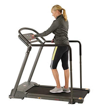 Load image into Gallery viewer, Sunny Health & Fitness Walking Treadmill with Low Wide Deck and Multi-Grip Handrails for Balance, 295 LB Max Weight - SF-T7857,Black