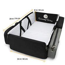 Load image into Gallery viewer, Multipurpose Portable Baby Changing Mat: Diaper Bag, Foldable Travel Bassinet, Playpen & Storage