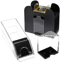 Load image into Gallery viewer, Brybelly Blackjack Shoe Collection|Clear Casino Grade Acrylic for Standard Decks| Shoe, Discard Tray & Shuffler - 6 Deck Size