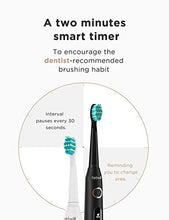 Load image into Gallery viewer, Electric Toothbrush Powerful Cleaning with 5 Modes, Smart Timer, 10 Brush Heads & 2 Travel Cases, Electric Toothbrush Family Pack Rechargeable Whitening Sonic Toothbrush Fairywill