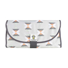 Load image into Gallery viewer, SnoofyBee Portable Clean Hands Changing Pad. 3-in-1 Diaper Clutch, Changing Station, and Diaper-Time Playmat with Redirection Barrier for Use with Infants, Babies and Toddlers. (Tribal)
