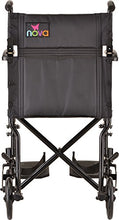 Load image into Gallery viewer, NOVA Medical Products 19" Lightweight Transport/Wheelchair, Black