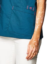 Load image into Gallery viewer, WonderWink Women's Wonderflex Verity Scrub Top, Caribbean, X-Small