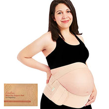 Load image into Gallery viewer, Pregnancy Belly Support Band, Maternity Belt - Pregnancy Must Haves Baby Belly Bands For Pregnant Women - Maternity Belly Band Support - Pregnancy Back, Pelvic Support Belt (Classic Ivory, One Size)