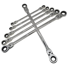 Load image into Gallery viewer, Metric 12 Sizes Extra Long Gear Ratcheting Wrench Set, 8mm-19mm, Made of Chrome Vanadium Steel, Rotatable head