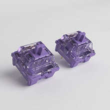 Load image into Gallery viewer, Akko CS Switches, 3 Pin 36gf Tactile Switch Compatible for MX Mechanical Keyboard (45 pcs, Lavender Purple)
