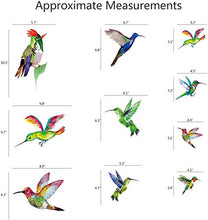 Load image into Gallery viewer, Hummingbird Window Clings Anti Collision Window Stickers Decor Decorative Bird Window Decals for Sliding Glass Doors(12 Pack)