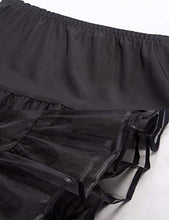 Load image into Gallery viewer, GRACE KARIN Knee Length Gothic Petticoat Half Slips Fun Skirt (XL,Black)