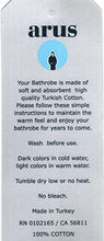 Load image into Gallery viewer, Arus Women's Pacific Style Full Length Hooded Turkish Cotton Bathrobe S/M White