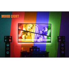 Load image into Gallery viewer, Led Strip Lights 6.56ft for 40-60in TV, PANGTON VILLA USB LED TV Backlight Kit with Remote - 16 Color 5050 LEDs Bias Lighting for HDTV