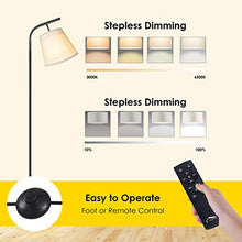Load image into Gallery viewer, Wellwerks Arc Floor Lamps, Super Bright LED Torchiere Metal Floor Lamps, LED Floor Light with Remote Controlļ¼Standing Lamp with Stepless Dimmer for Living Room, Office and Bedroom