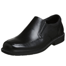 Load image into Gallery viewer, Hush Puppies mens Leverage loafers shoes, Black Leather, 10.5 US