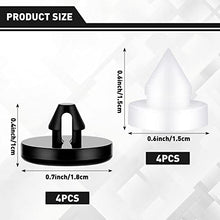 Load image into Gallery viewer, Tallew 8 Pieces Brake Pedal Stop Pad Rubber Brake Stoppers Automotive Clutch Pedal Stoppers Compatible with 90541-06036 46505-SA5-000 Black and White