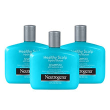 Load image into Gallery viewer, Neutrogena Moisturizing Healthy Scalp Hydro Boost Shampoo for Dry Hair and Scalp, with Hydrating Hyaluronic Acid, pH-Balanced, Paraben & Phthalate-Free, Color-Safe, 12 Fl Oz (pack of 3)